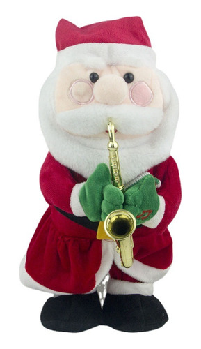 Juguete De Baile Eléctrico Papá Noel Que Toca El Saxofón.