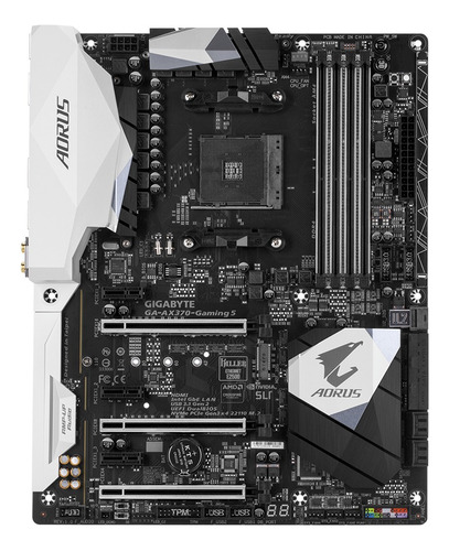 Placa Mae Gigabyte Am4 Ga-ax370-gaming 5 Atx Ddr4 Amd X370