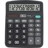 Calculadora Tilibra Tc19 Grande Preta 12 Dígitos 304701