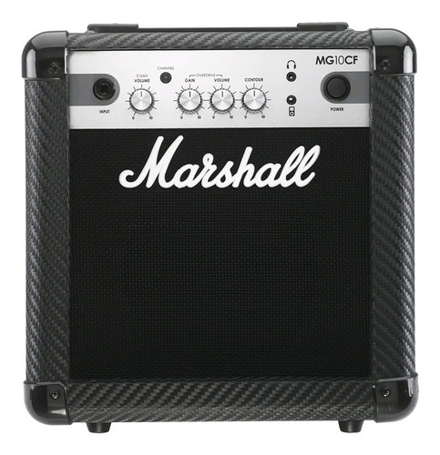 Amplificador Guitarra Marshall Mg10cf Carbon Fibre 6,5 10rmp Color Negro 220v