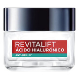 Gel Crema L'oréal Paris Ácido Hialurónico Anti Brillo 50ml