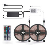 Ca Tira De Luces Led Kit Impermeable 32.8ft 5050 Rgb 300led