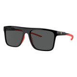 Gafas De Sol Ferrari Scuderia Fz6006 Xxl, Color Negro Con Marco De Inyectado Estandar - Fz6006