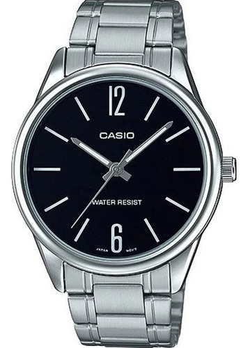 Reloj Casio Mtpv005 Hombre Acero Plata Full Correa Mtp-v005d-1b