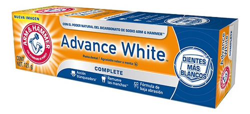 Arm & Hammer Advance White Pasta Dental Con Bicarbonato 121gr