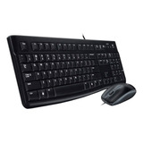 Combo Teclado Y Mouse Con Cable Usb Mk120 Logitech