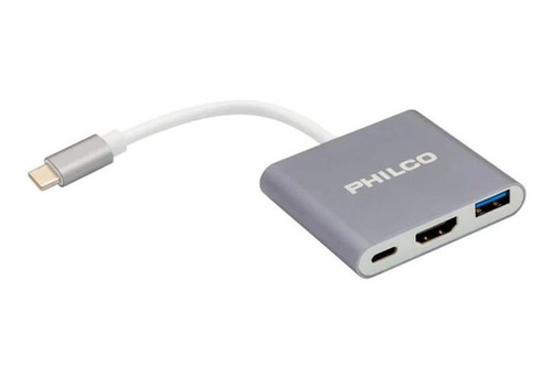 Hub Philco 3 En 1 Tipo C A Hdmi Usb 3.0 Fj