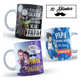 10 Plantillas Día Del Padre Editables Animado Para Tazas #35