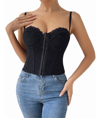 Bustier Corset Bralette Push Up Sujetador Crop Top Sexy