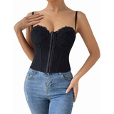 Bustier Corset Bralette Push Up Sujetador Crop Top Sexy