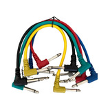 6 Cablesplug Para Efctos De Guitarra O Bajo