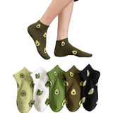 Calcetines Con Estampado De Aguacate Para Mujer