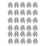 30 Clips De Cable De Acero Inoxidable M3 De 1/8 Pulgadas