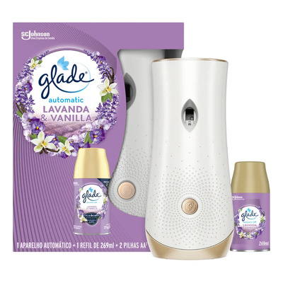 Aromatizador de Ambiente Automático Glade Lavanda e Baunilha Kit Aparelho e Refil 260ml | MercadoLivre