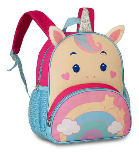 Mochila De Bichinhos Zoo Infantil Clio Pets Escolar Animais 