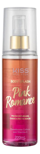 Body Splash - Kiss New York - Desodorante Colônia 200ml - Pink Romance