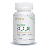 Hígado Bacalao Nutrasien100 Aceite Vit D Y A, 60 Cápsulas. Sabor Sin Sabor