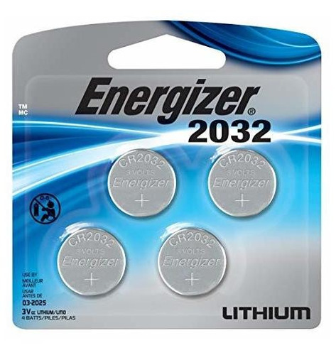 Pilas Energizer Cr2032 Sin Mercurio, 3v, 4 Pilas (nuevas