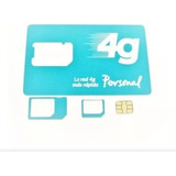 Chip Sim Personal - Prepago - 3 En 1 - 4g 