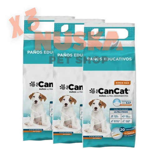 Cancat Paños Premium X 20 (60 X 40) 3 Unidades Educativos