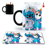 Taza Magica Stitch Y Unicornio Disfraz