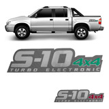 Adesivo S10 2009 2010 2011 Turbo Electronic 4x4 Verde Cor Ve