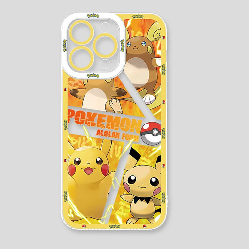 Nueva Funda De Teléfono Pokemon Soft Clear Para iPhone 14 15