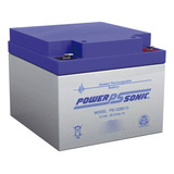 Power Sonic, Batería De Respaldo Ul De 12v 26ah, Ps-12260-f2