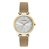 Relógio Mondaine Dourado Feminino 32524lpmvde1 Cor Do Fundo Branco