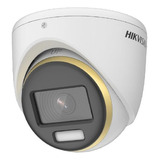 Cámara Hikvision 2mp 1080p Domo Metal Audio Colorvu Cctv