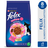 Alimento Felix Gatito Megamix Proteina Purina Premium 8kg
