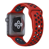 Pulseira Silicone Anti Suor Furos Para Apple Watch 38mm 40mm