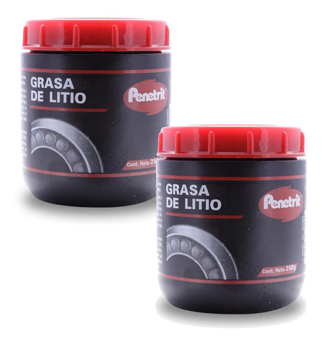 Grasa De Litio Penetrit Rulemanes 250 Gms Pack X 2 Unidades 