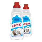 Kit 2 Sabão Lava Roupas Concentrado Coco Suprema 1l