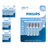 20 Pilhas Alcalinas Aaa Philips (5  Cart)
