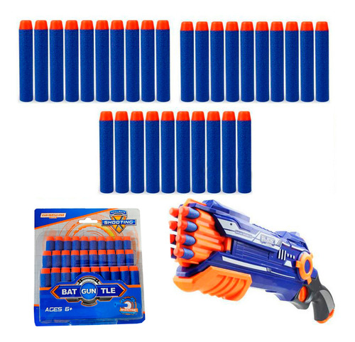 Dardos (balas) Para Pistolas Nerf N-strike Gun X 30 Piezas