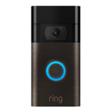 Timbre Inteligente Ring Video Doorbell 1 Gen 2 Inalámbrico Negro.