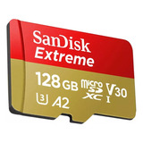 Cartão De Memória Sandisk Extreme Microsdxc 128gb 190 Mb/s