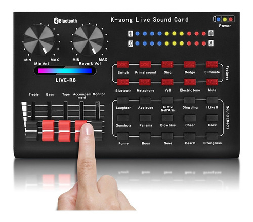 R8 Cambiador De Voz De Sonido Mezclador De La Junta Para La