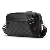 Bandolera De Cuero Para Hombre Bolso Crossbody Lujo Moderno