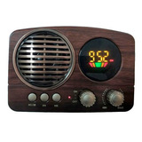 Radio Parlante Vintage Bluetooth  Am Fm Usb 