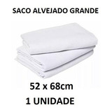 Pano De Chao Saco Alvejado Branco Grande 52x68 Cm Unitario