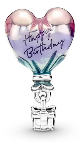 Dije Charm Pandora Globos De Feliz Cumpleaños Happy Birthday