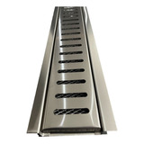 Ralo Linear Medida 8 X 100cm Inox Polido Grelha Agua Pluvial