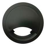 Acabamento Passa Fio Mesa Móveis Cabo 46mm Preto - 6 Unid.