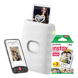 Kit Impressora Bluetooth Para Smartphone Instax Mini Link B Cor Branco