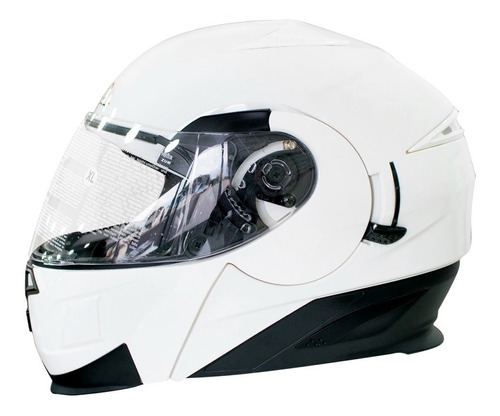 Casco Moto Rod Naser 3020 Rebatible Doble Visor Um