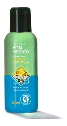 Óleo Para Massagem Relaxante Com Arnica Bom Médico 120ml Tipo De Embalagem Frasco Fragrância Arnica E Camomila