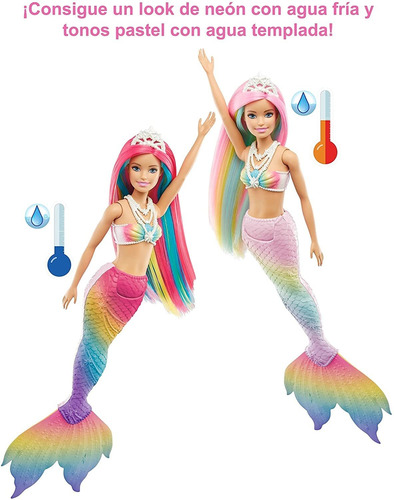 Barbie Sirena Dreamtopia Mágica Cambio De Color Original