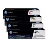 Kit De 4 Toner Hp 126a Original Ce310a,ce311a,ce312a,ce313a